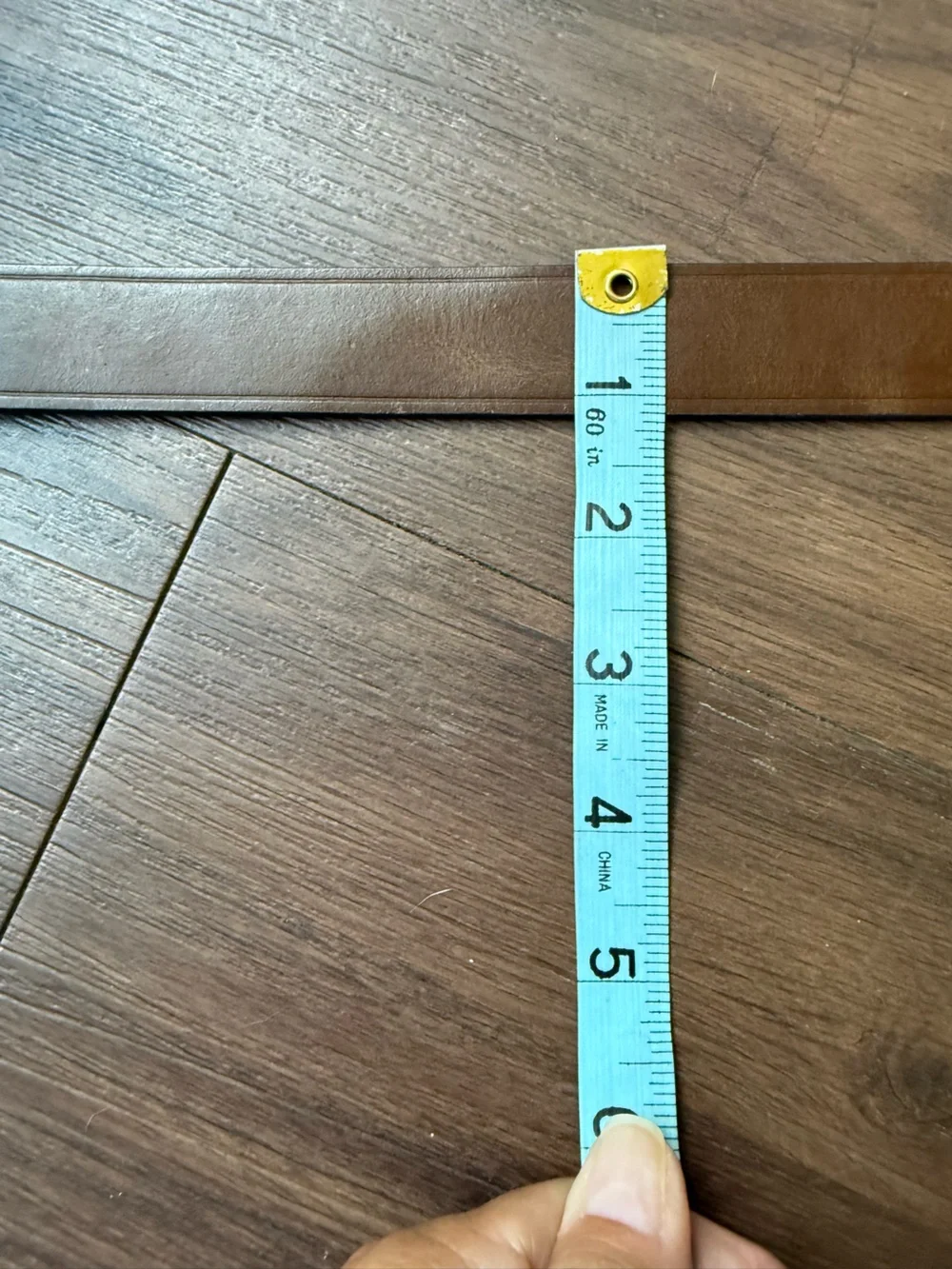 J Crew Crewcuts Brown Italian Bonded Leather Casual Belt Brushed Gold Buckle LRG